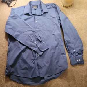 Men's dress shirt Alexander Julian large blue 16-16 1/2, 34/35